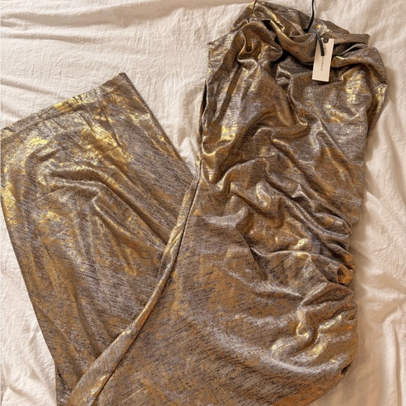 Anthropologie Gold Sleeveless Dress NWT - Picture 2 of 3